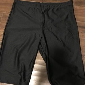 Black biker shorts and fashion nova